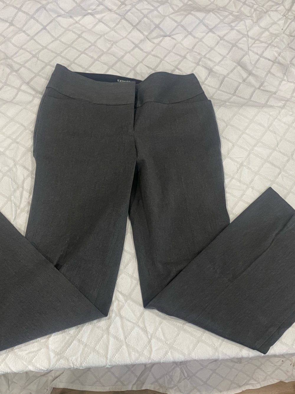 Express Kids Charcoal Gray Knit Joggers - Slim Fit